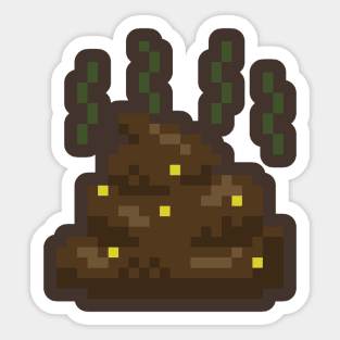 Corny poop pixel Sticker